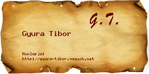 Gyura Tibor névjegykártya